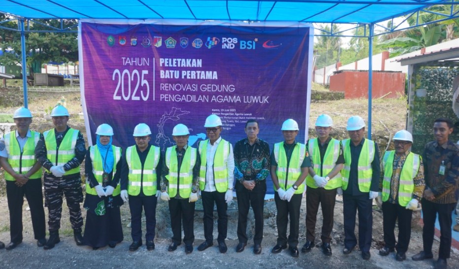 3 Bupati Banggai Hadiri Peletakan Batu Pertama Renovasi Gedung Pengadilan Agama Luwuk Dan Penandatanganan Mou