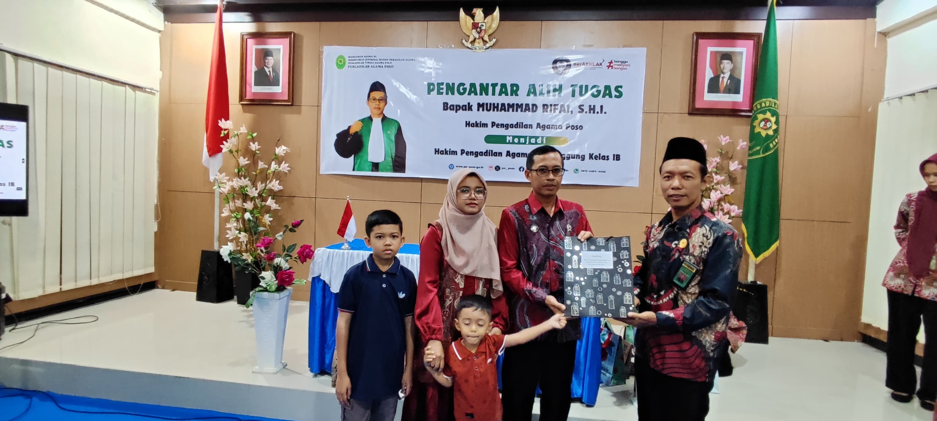 10 Pengadilan Agama Poso Gelar Acara Pengantar Alih Tugas Hakim Muhammad Rifai