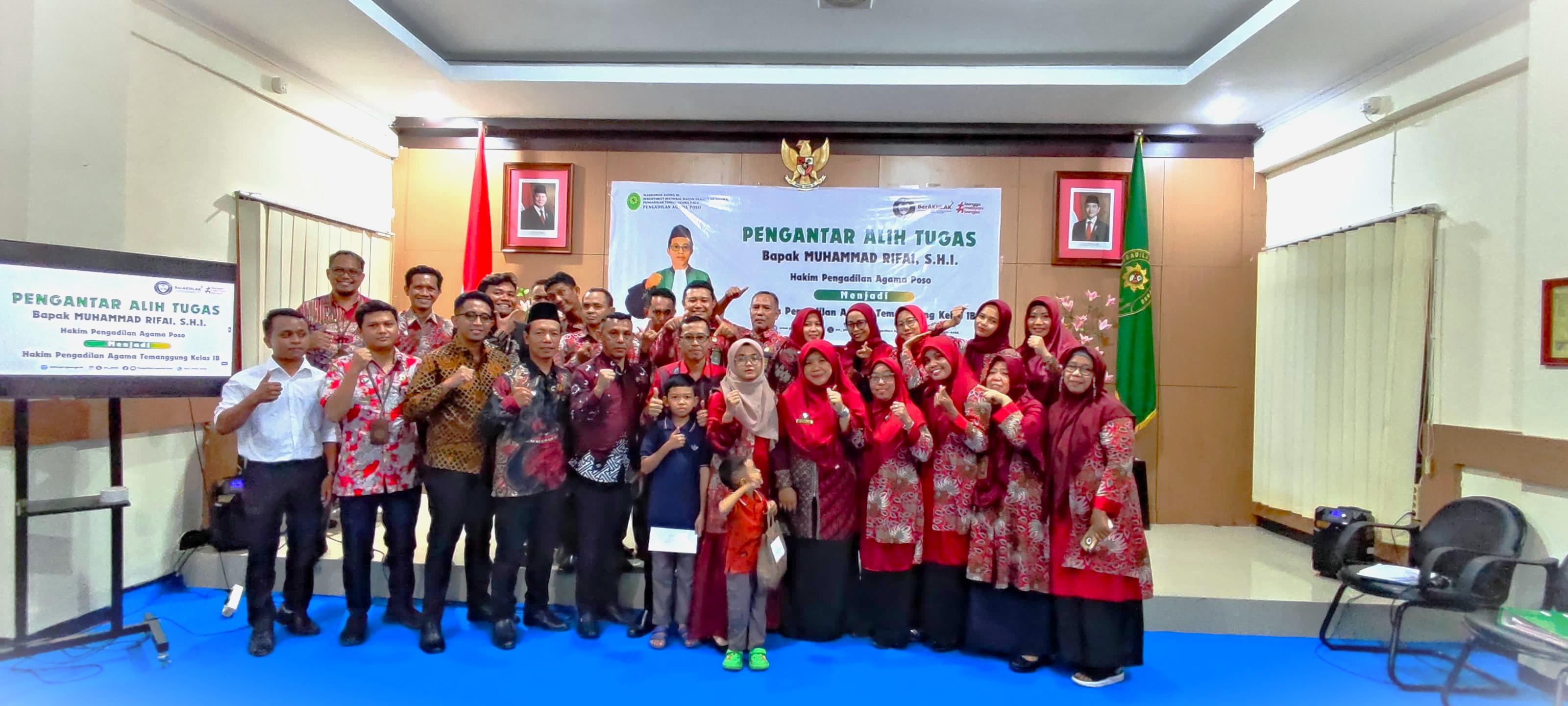 17 Pengadilan Agama Poso Gelar Acara Pengantar Alih Tugas Hakim Muhammad Rifai