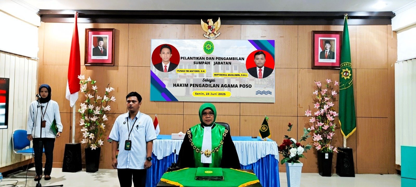 2 Pelantikan Dua Hakim Baru di Pengadilan Agama Poso