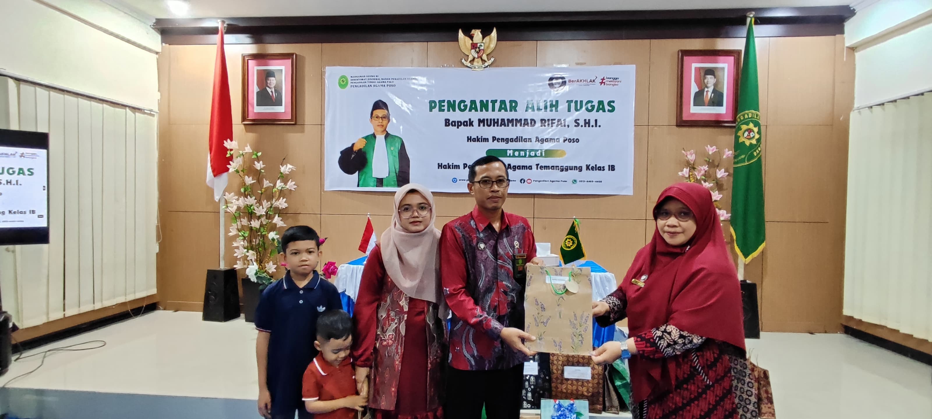 8 Pengadilan Agama Poso Gelar Acara Pengantar Alih Tugas Hakim Muhammad Rifai