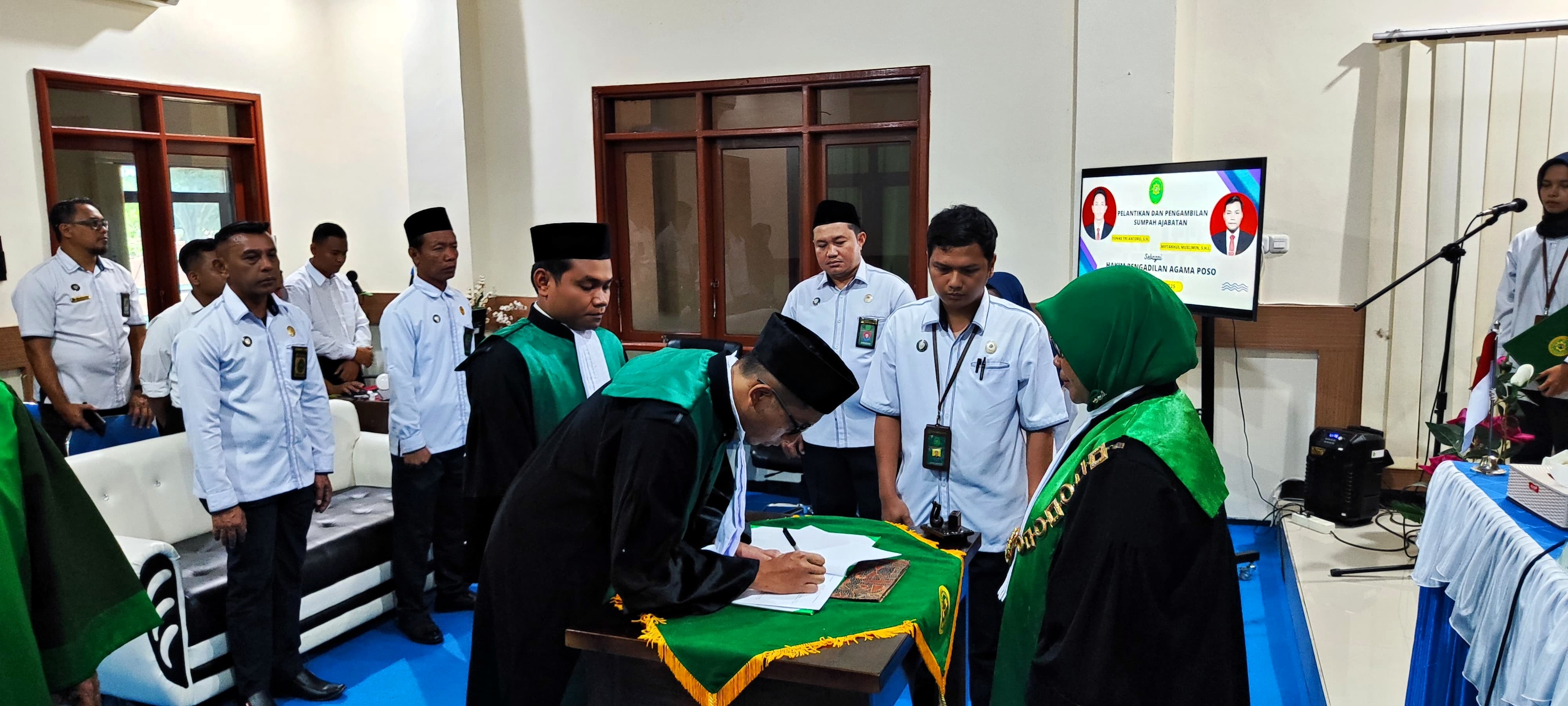 9 Pelantikan Dua Hakim Baru di Pengadilan Agama Poso