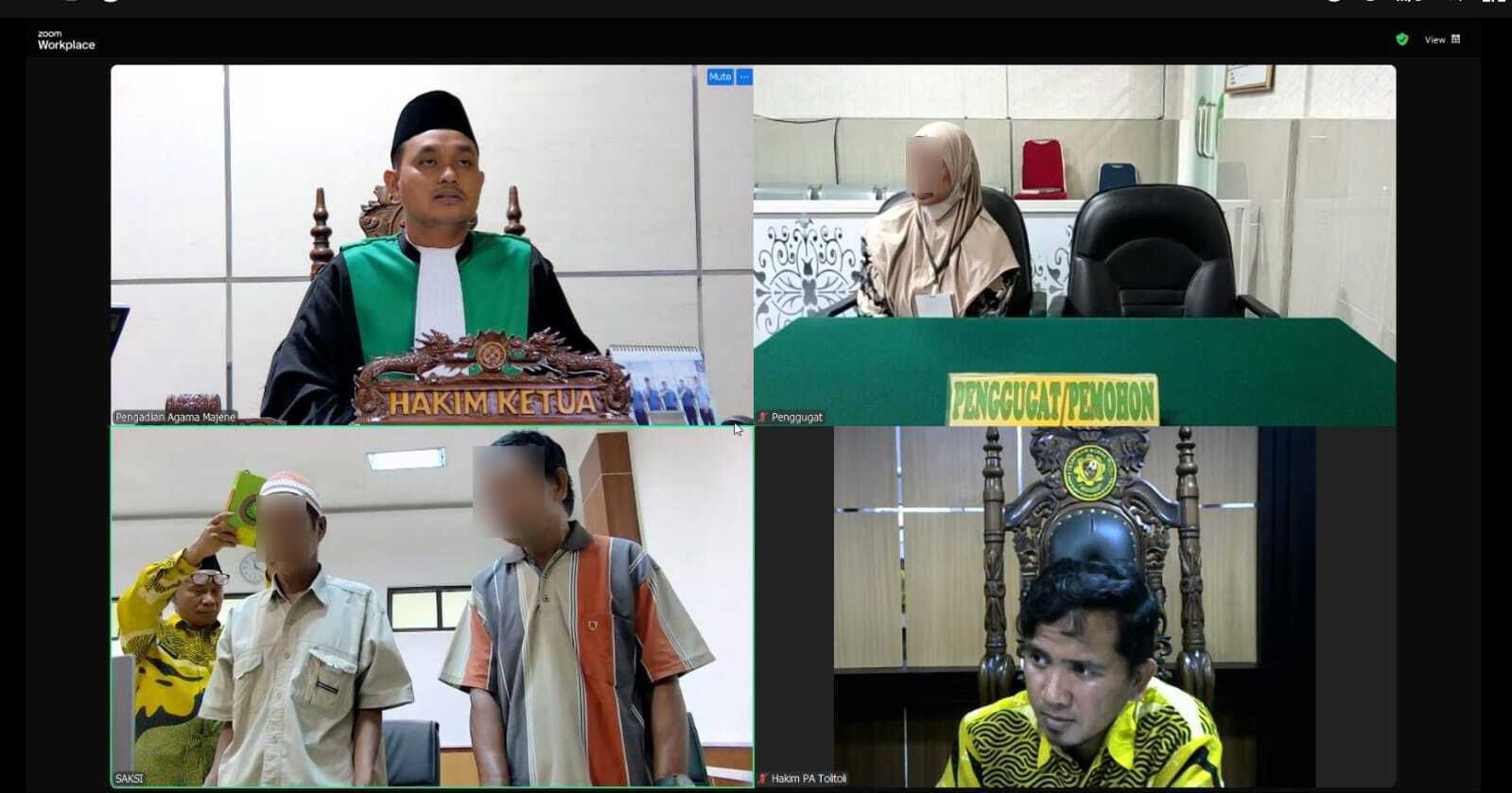 1 Pengadilan Agama Tolitoli Menerima Bantuan Pemeriksaan Saksi Dari Pengadilan Agama Majene