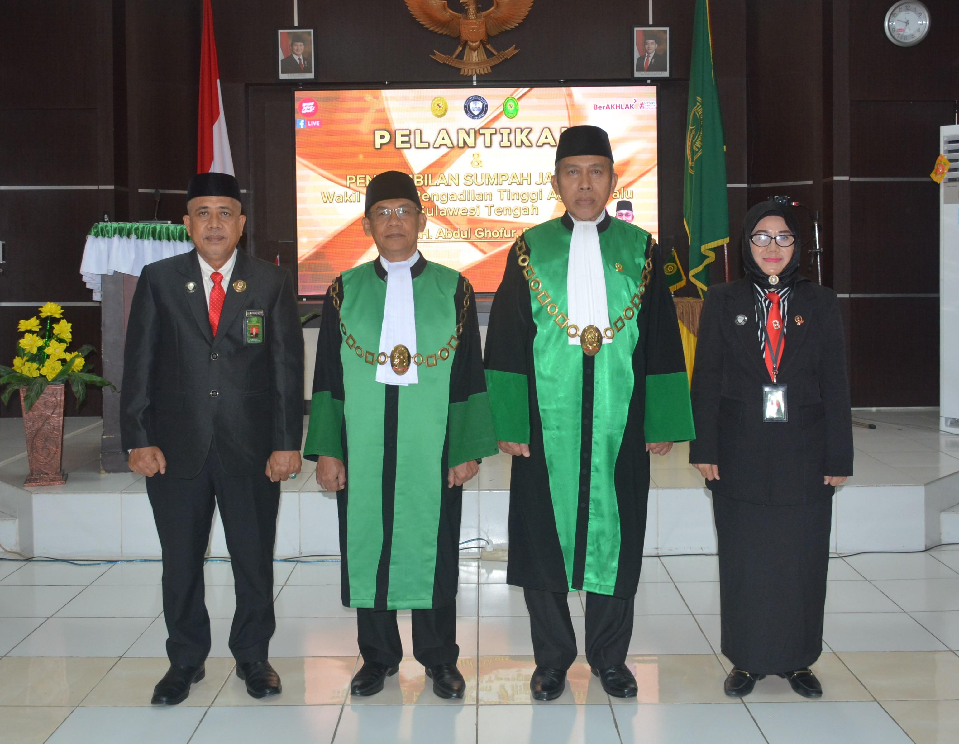 10 Pengambilan Sumpah Jabatan Dan Pelantikan Wakil Ketua Pengadilan Tinggi Agama Palu Juli 2025