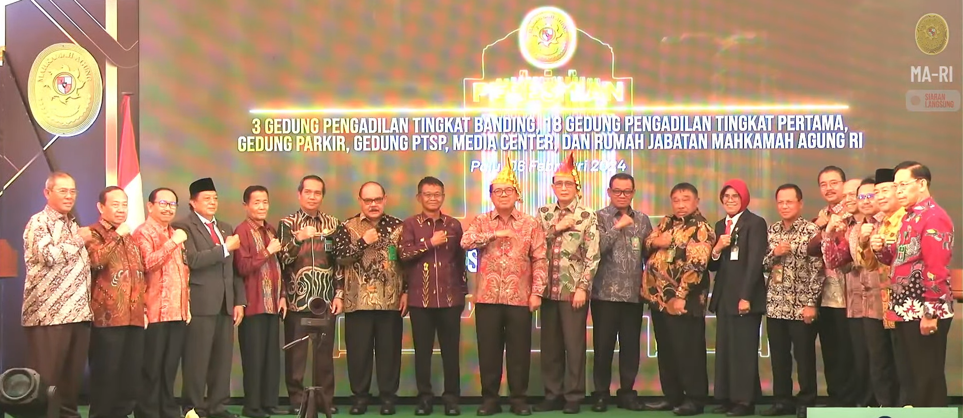 Peresmian 3 Gedung Pengadilan Tk.Banding 15 Pengadilan Tk.Pertama Gedung Serbaguna Dan RUJAB MA. 1 54 8 screenshot 1